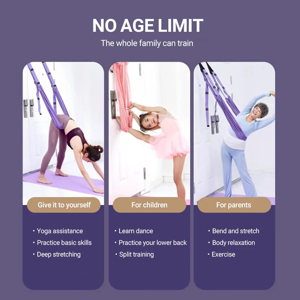 Aerial Yoga Strap Hammock Swing