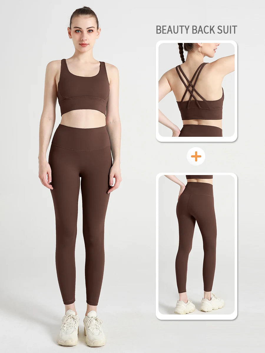 Push-Up Sports Bra & Leggings Suit
