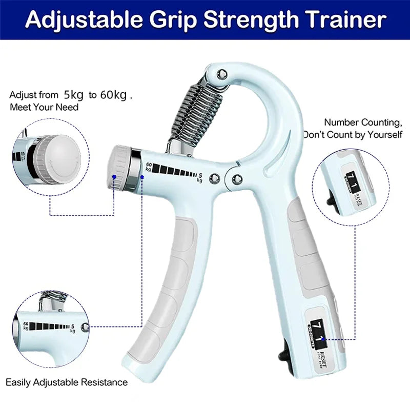 Adjustable Hand Grip Strengthener for Forearm
