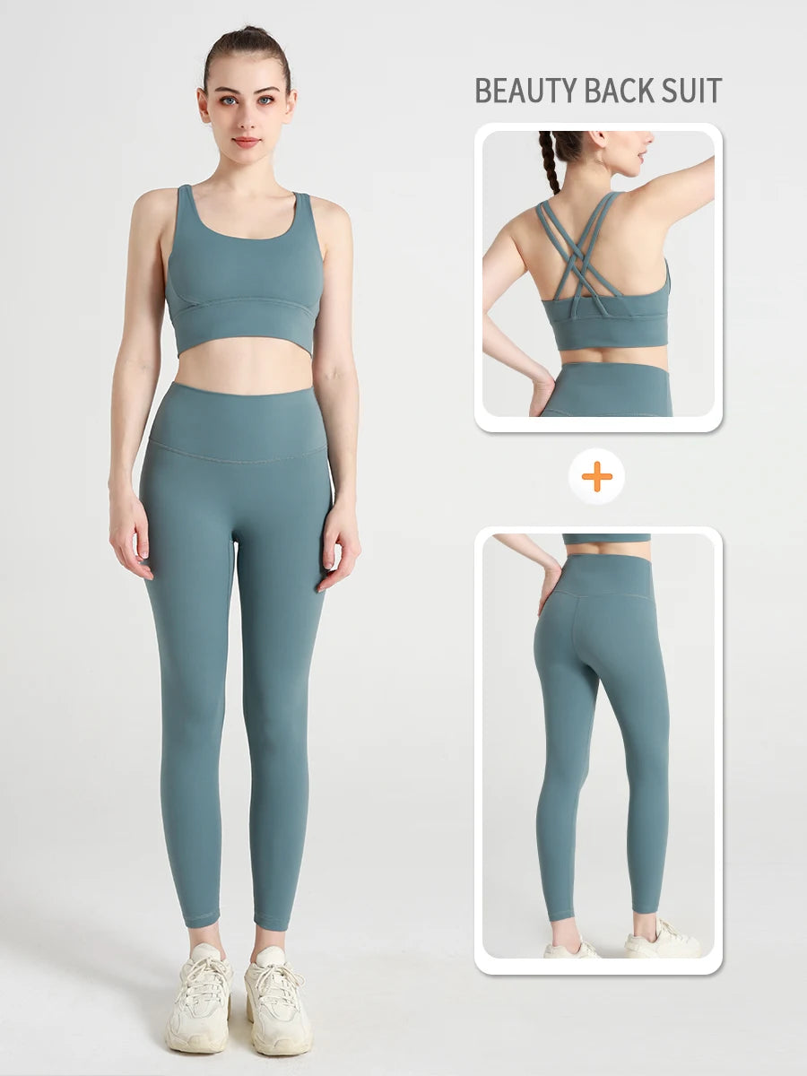 Push-Up Sports Bra & Leggings Suit
