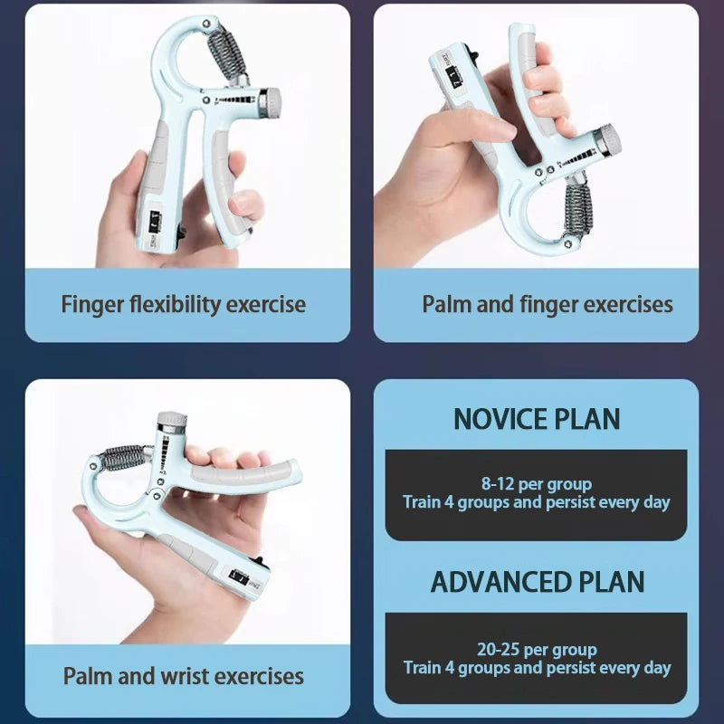 Adjustable Hand Grip Strengthener for Forearm