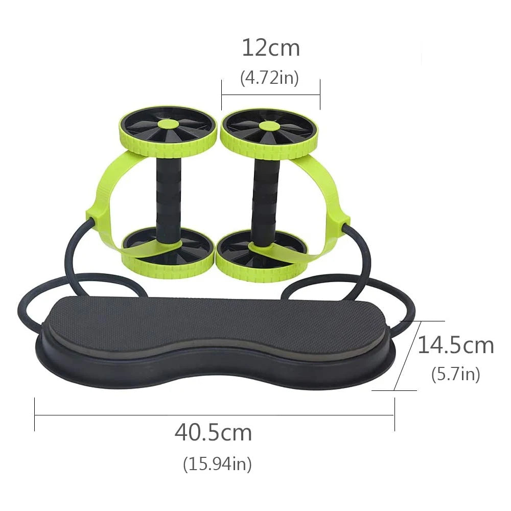 Ab Wheel Roller with Resistance Bands,