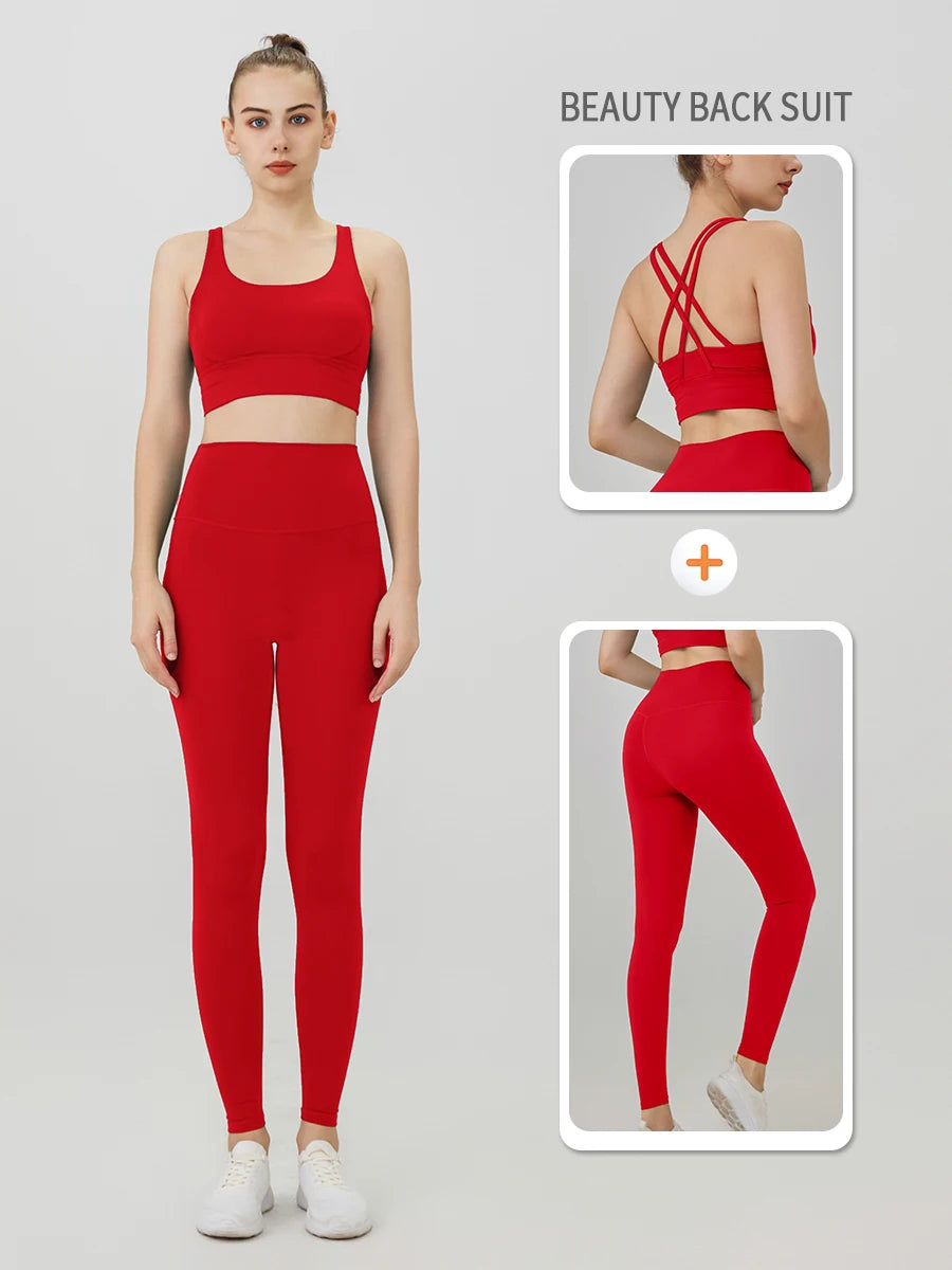 Push-Up Sports Bra & Leggings Suit