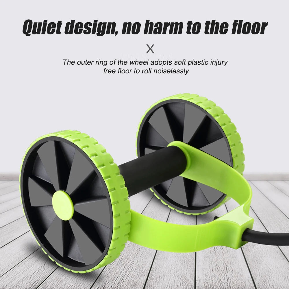 Ab Wheel Roller with Resistance Bands,
