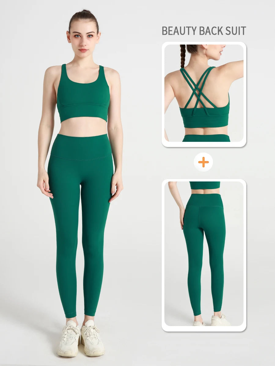 Push-Up Sports Bra & Leggings Suit