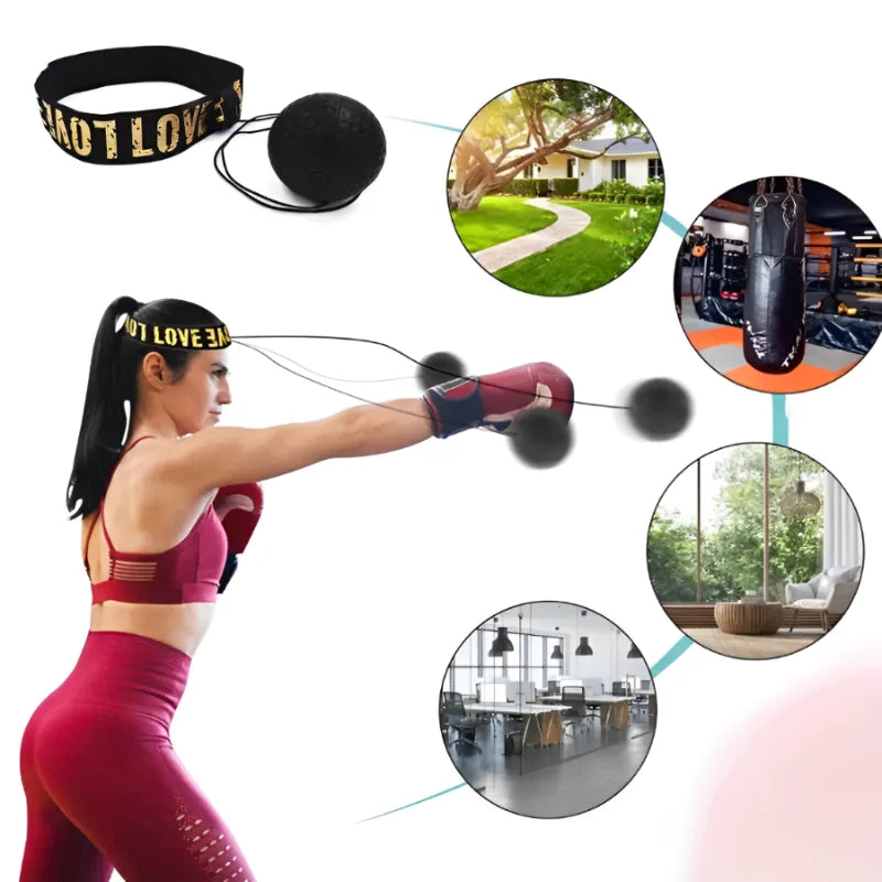 Head-Mounted MMA Boxing Speed Ball