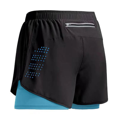 2-in-1 Quick-Dry Gym Shorts