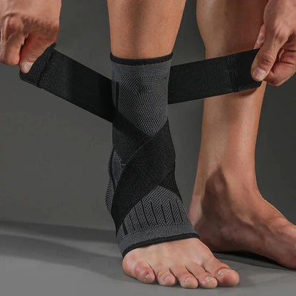 Pressurized Ankle Support Brace Elastic Strap