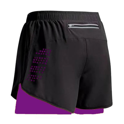 2-in-1 Quick-Dry Gym Shorts