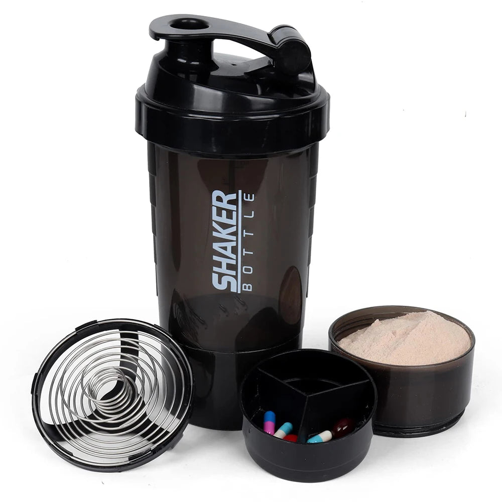 3-Layer Protein Shaker Bottle