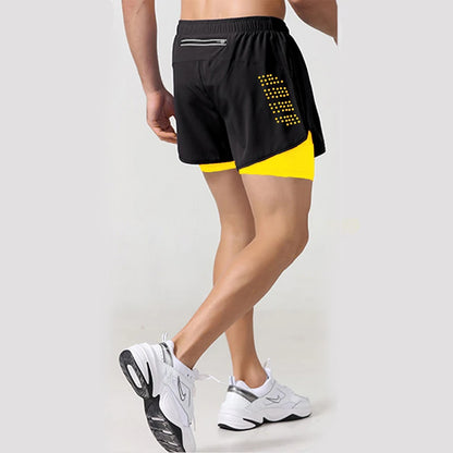 2-in-1 Quick-Dry Gym Shorts