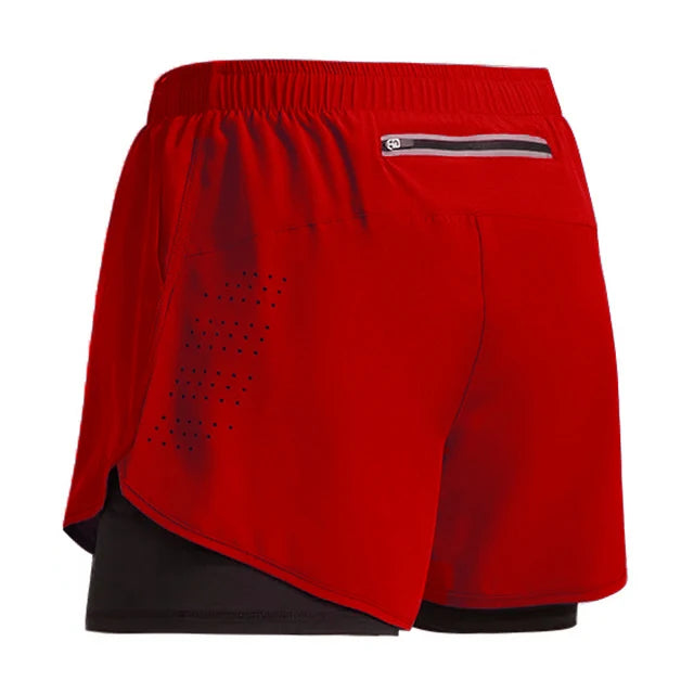 2-in-1 Quick-Dry Gym Shorts