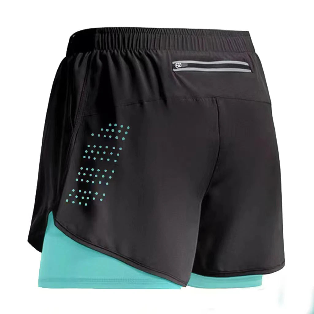 2-in-1 Quick-Dry Gym Shorts