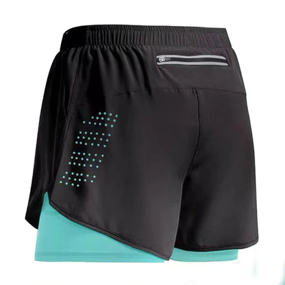 2-in-1 Quick-Dry Gym Shorts
