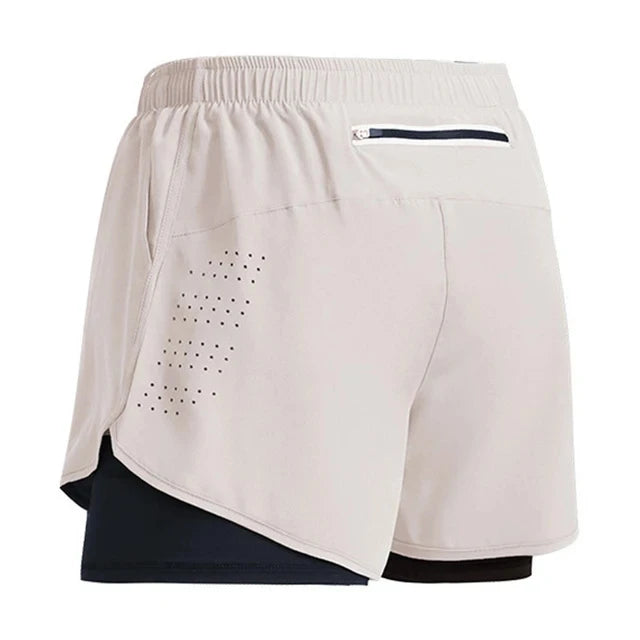2-in-1 Quick-Dry Gym Shorts