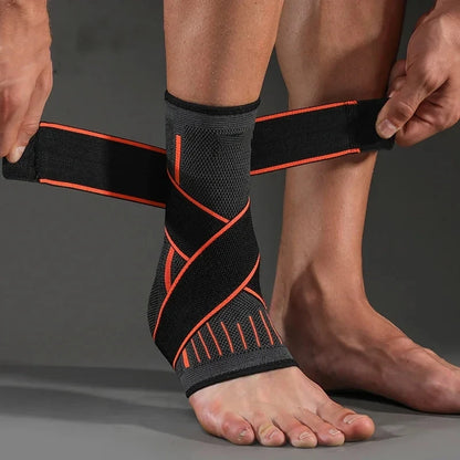 Pressurized Ankle Support Brace Elastic Strap