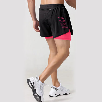 2-in-1 Quick-Dry Gym Shorts