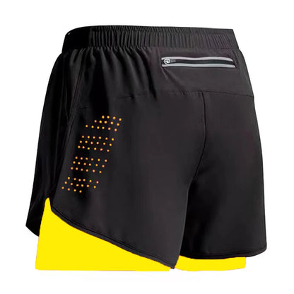 2-in-1 Quick-Dry Gym Shorts