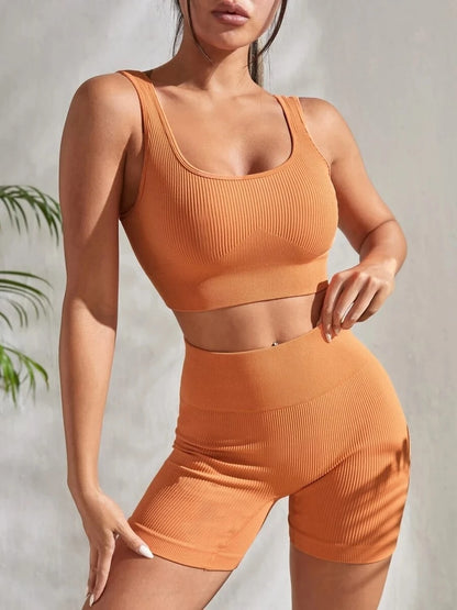 High-Waist Butt Lifting Leggings & Top