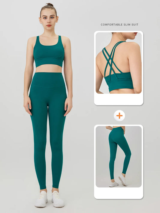 Push-Up Sports Bra & Leggings Suit