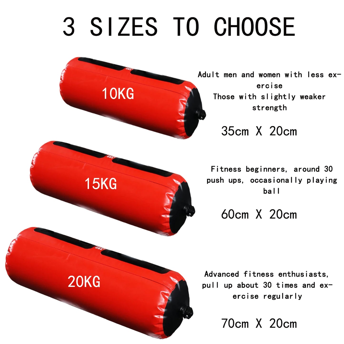 Portable WOSWEIR Inflatable Water Weight Bag